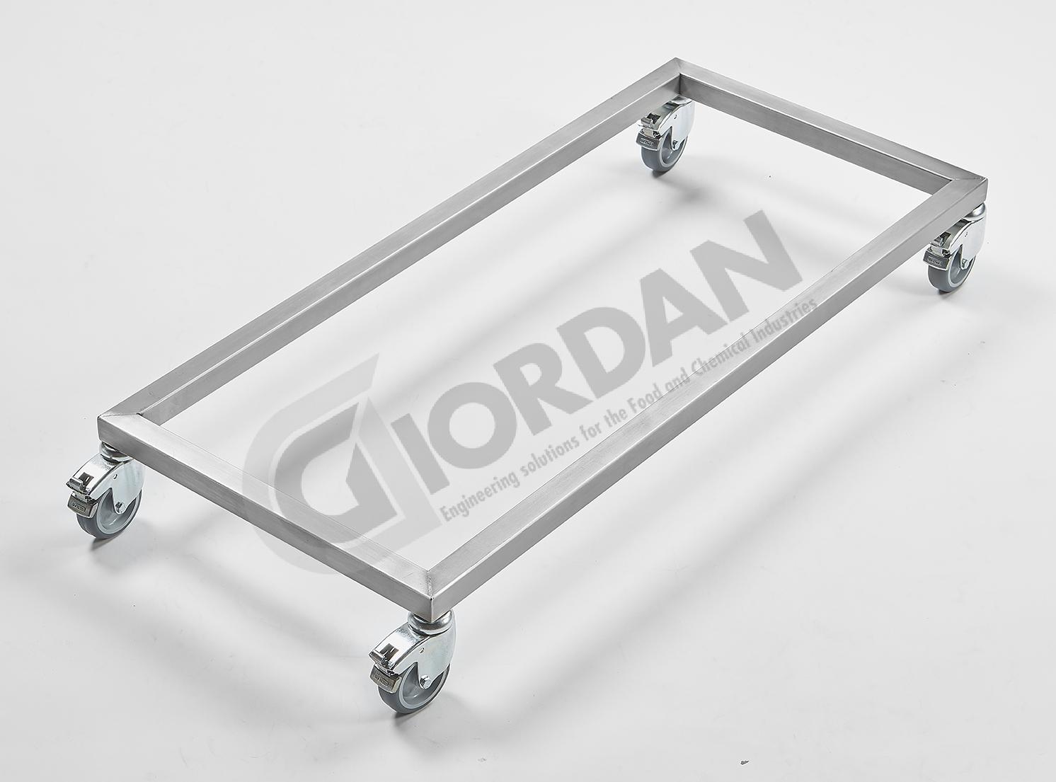 TROLLEY WITH WHEELS FOR 2 BUCKETS HEATING CABINET