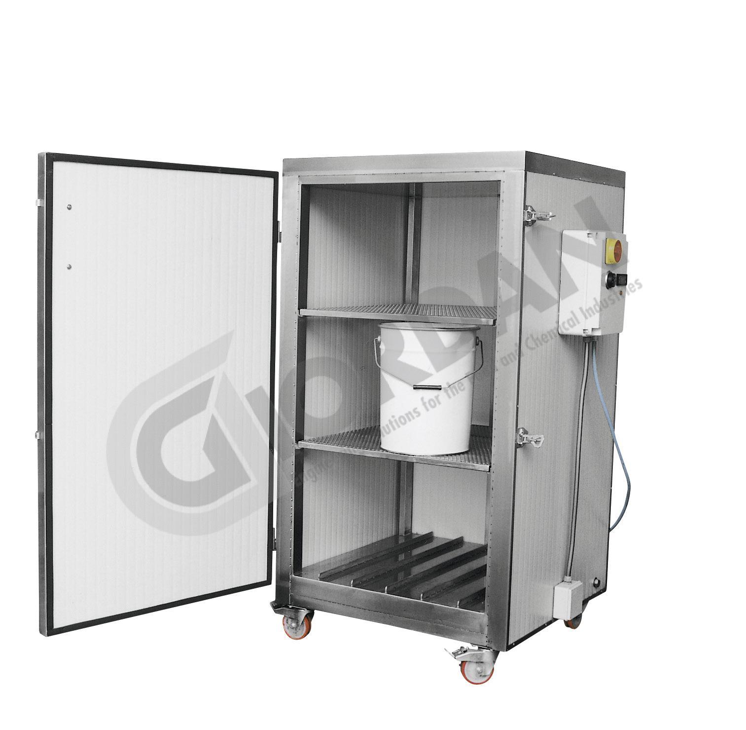 HEATING CABINET FOR 12 BUCKETS WITH BOTTOM