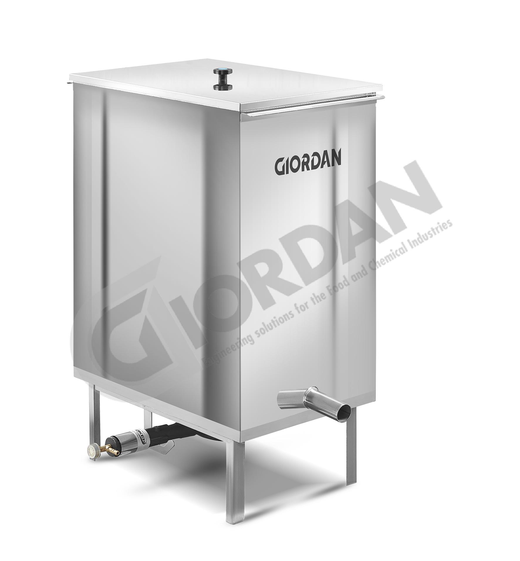 WAX MELTER. Steam wax melter in stainless steel. With gas burner