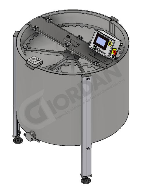 (106) SMIELATORE PROFESSIONALE RADIALE DA 36 FAVI MELARIO D.B. E 12 FAVI DA NIDO