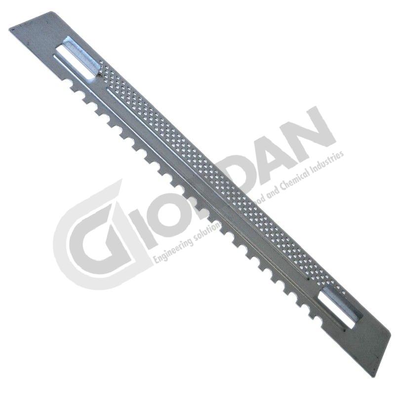 METAL ENTRANCE REDUCER WITH HOLES AND TOOTHED FOR 10 DB FRAMES HIVES