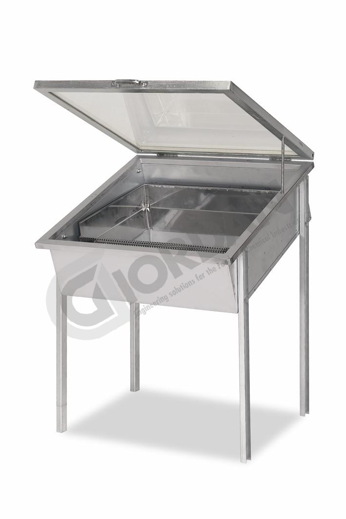(318I) SCERATRICE SOLARE 70x70 IN ACCIAIO INOX