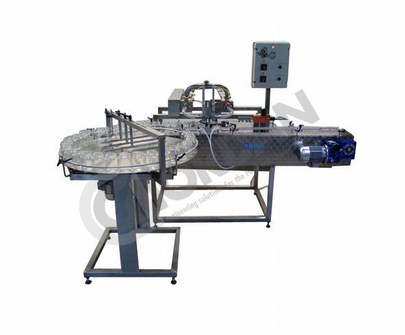 AUTOMATIC DOUBLE-HEADS FILLING MACHINE
