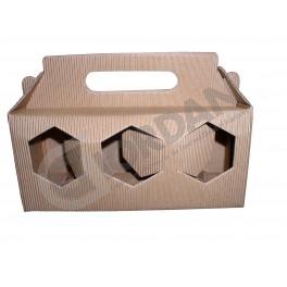 SCATOLA IN CARTONE PER 3 VASI DA 250 GR