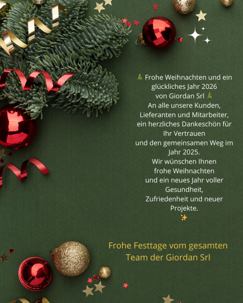 Weihnachtsgrüße und Schließung